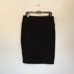 XL LuLaRoe Cassie skirt solid black